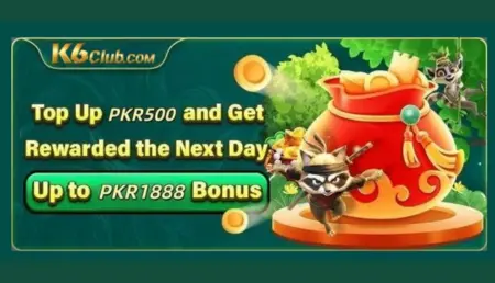 K6 Club Game bonus offer and reward promotion image